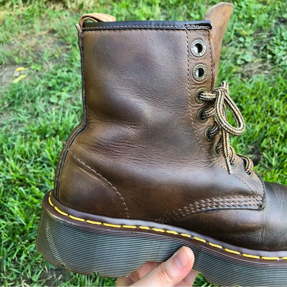 Rare Dr. Martens Brown Platform Boots - Picture 10 of 15